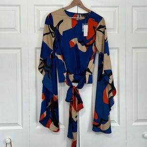 New York and Company Blouse. With Tags vibrant colors.